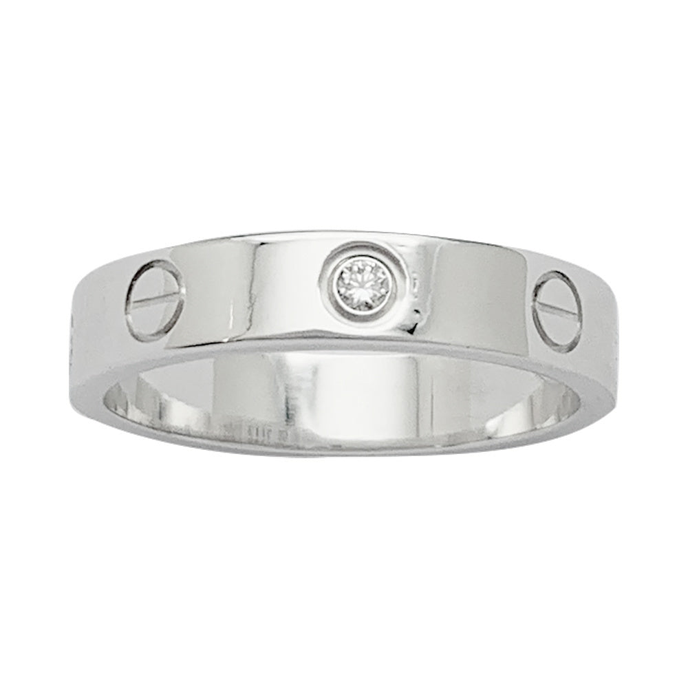 Bague Cartier "Love" en or blanc, diamant - Castafiore