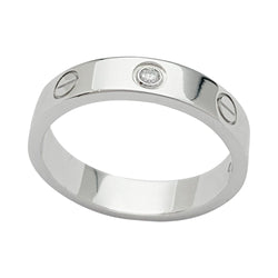 Bague Cartier "Love" en or blanc, diamant - Castafiore