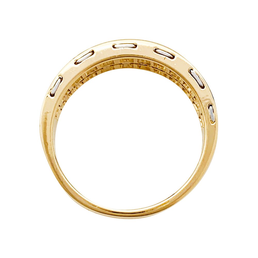 Bague CARTIER, "Séranade", or jaune, platine et diamants - Castafiore