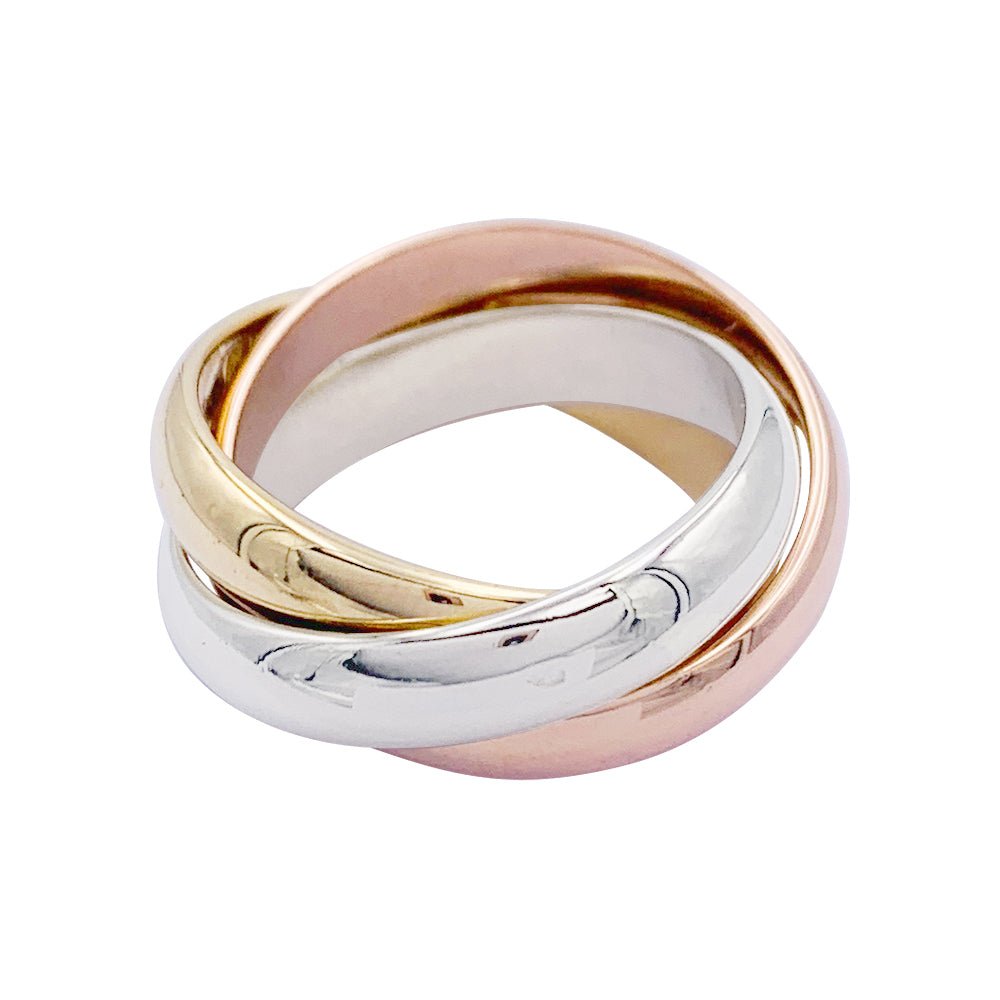 Bague Cartier, Trinity", trois ors - Castafiore