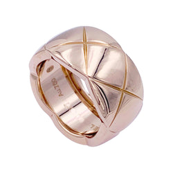 Bague Chanel, "Coco Crush", en or rose. - Castafiore