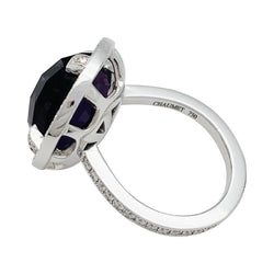 Bague Chaumet, "Attrape-moi...si tu m'aimes", or blanc, améthyste, diamants - Castafiore