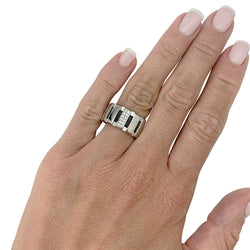 Bague Chaumet, "Class One", or blanc, diamants - Castafiore