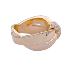 Bague CHAUMET "Liens Séduction" en or rose et diamants - Castafiore