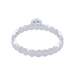 Bague Chaumet, "Solitaire Bee my Love", or blanc, diamants - Castafiore