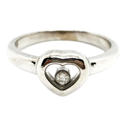Bague Coeur CHOPARD "Happy Diamonds" en or blanc et diamant - Castafiore