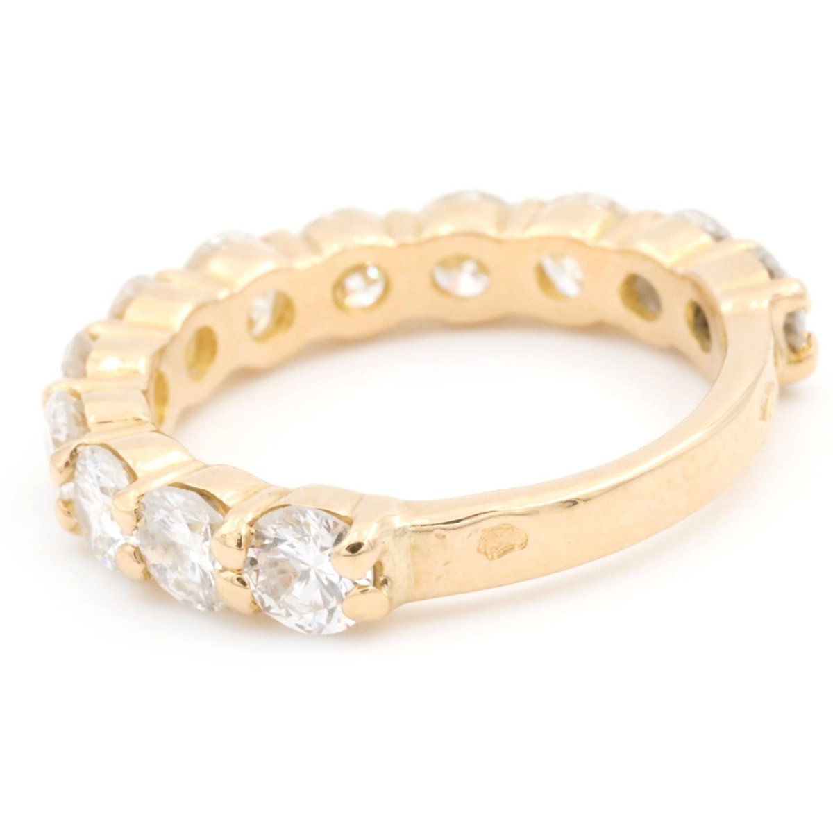 Bague Demi alliance Or jaune Diamant - Castafiore
