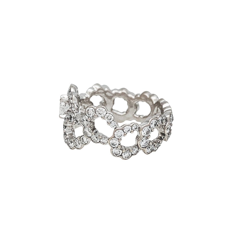 Bague DIOR "Archi" en or blanc et diamants - Castafiore