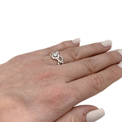 Bague DIOR "Archi" en or blanc et diamants - Castafiore