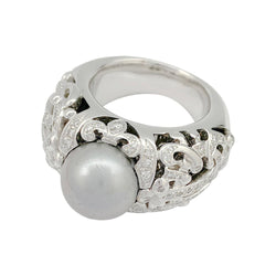 Bague DIOR "Désirée" en or blanc et diamants - Castafiore