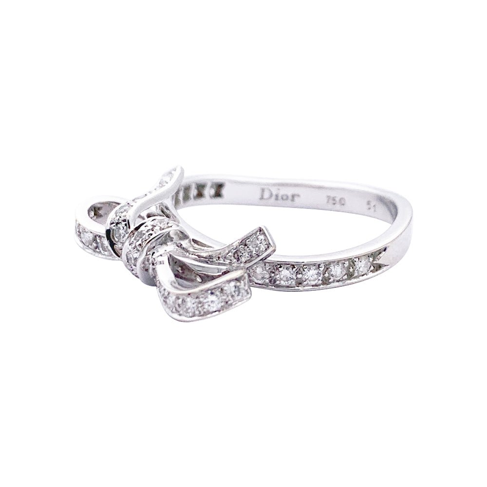Bague Dior,"Petit Tralala", or blanc et diamants. - Castafiore