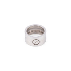 Bague double en or gris, LOVE, CARTIER - Castafiore