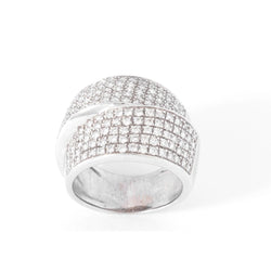 Bague double ruban en Diamant - Castafiore