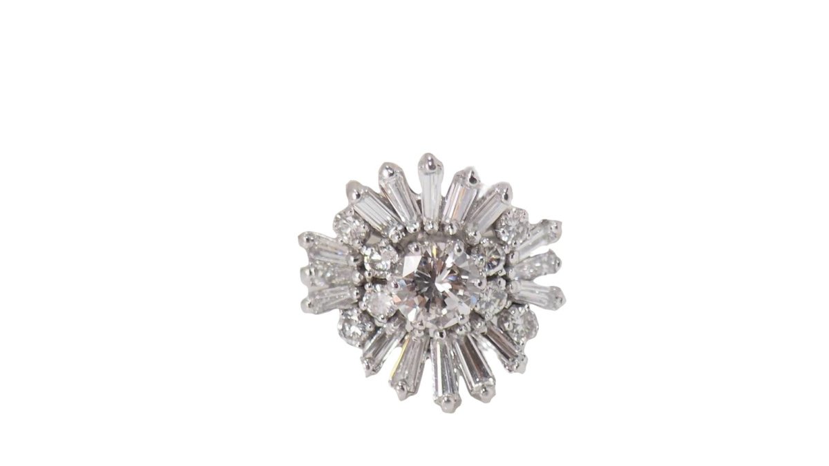 Bague en or blanc et diamants - Castafiore