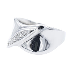 Bague en or blanc et diamants - Castafiore