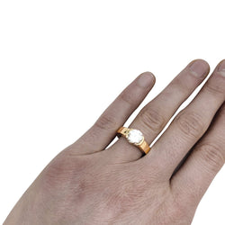 Bague en or jaune, diamants 2,09 cts G/VVS1 - Castafiore