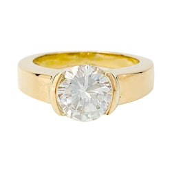 Bague en or jaune, diamants 2,09 cts G/VVS1 - Castafiore