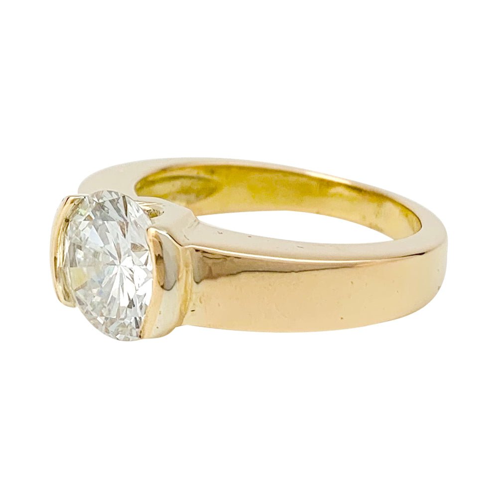 Bague en or jaune, diamants 2,09 cts G/VVS1 - Castafiore