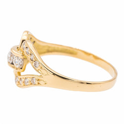 Bague en or jaune et diamants - Castafiore
