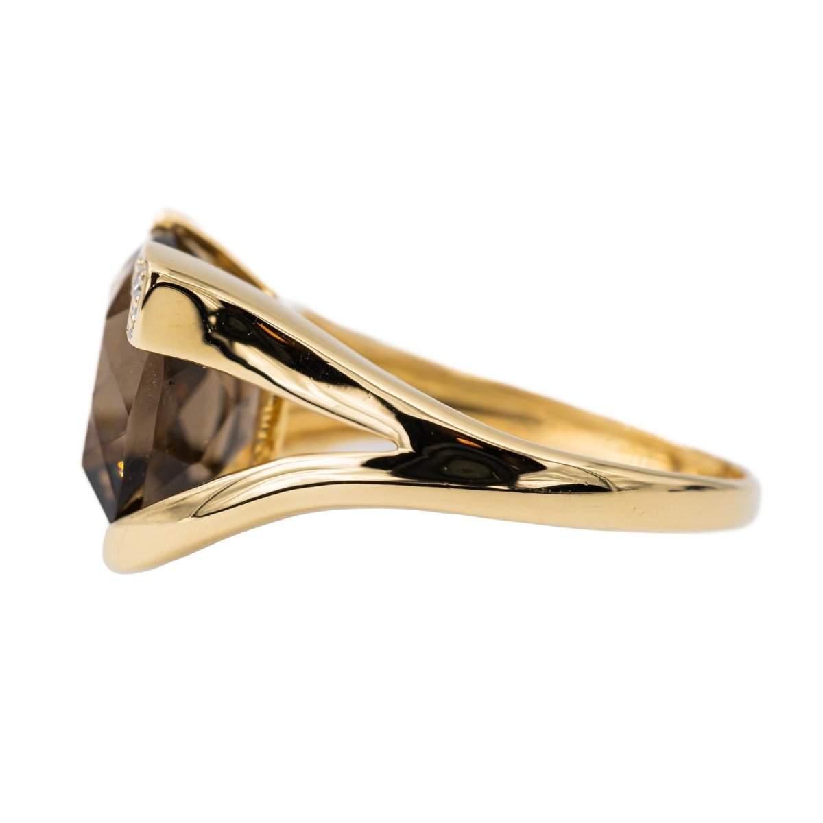 Bague en or jaune et quartz - Castafiore