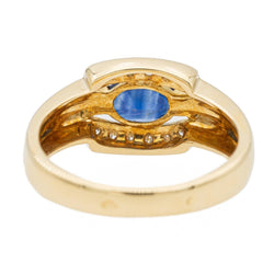Bague en or jaune et saphir - Castafiore