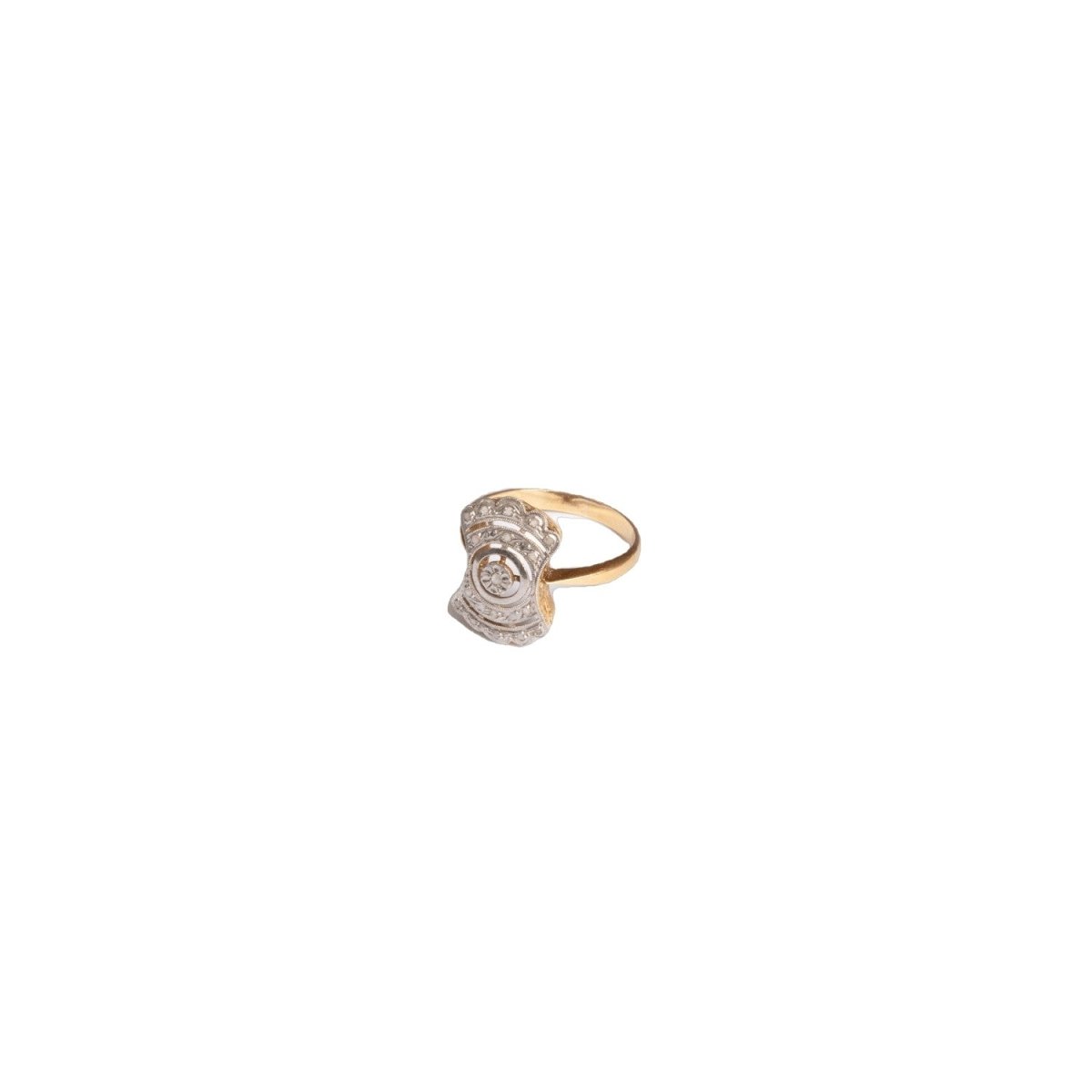 Bague en or rose et jaune et en diamants - Castafiore