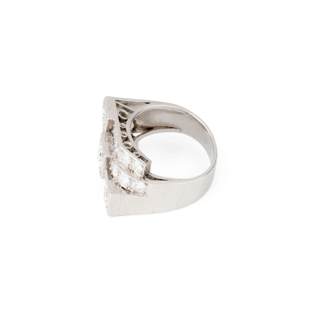 Bague en platine Art Déco - Castafiore