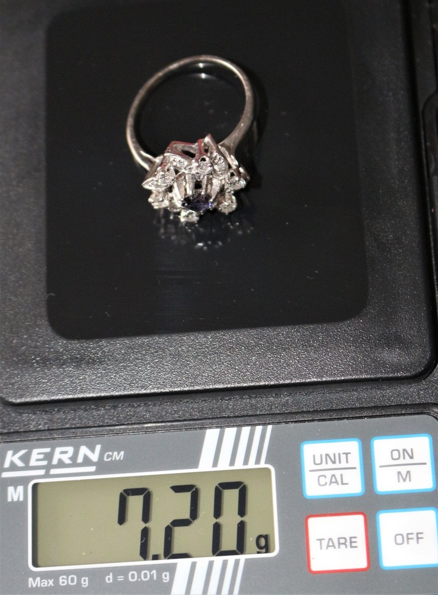 Bague Fleur Tourbillon Diamants - Castafiore