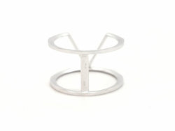Bague Graphique Or blanc Diamant - Castafiore