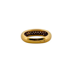 Bague Jonc CARTIER en or jaune et diamants - Castafiore