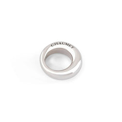 Bague jonc de la maison Chaumet en or gris modèle anneau - Castafiore