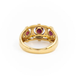 Bague Jonc Or jaune Rubis - Castafiore
