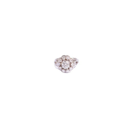 Bague Marguerite en or blanc et diamants - Castafiore