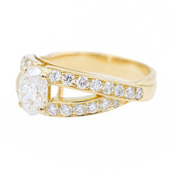 Bague MELLERIO en or jaune et diamant - Castafiore