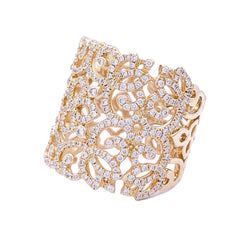 Bague MESSIKA "Eden", en or rose et diamants - Castafiore