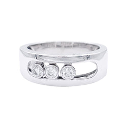 Bague Messika, "Move Joaillerie PM", or blanc, diamants. - Castafiore