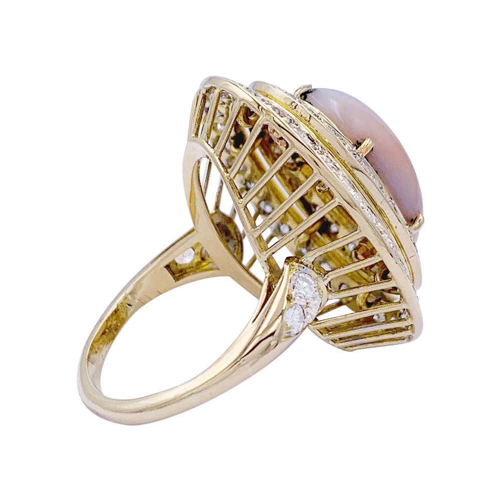 Bague M.Gérard corail, diamants - Castafiore