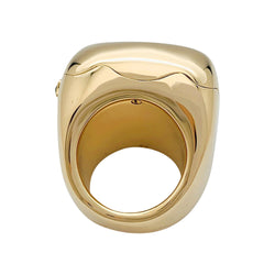 Bague montre Dior, modèle "Nougat", en or jaune et onyx - Castafiore