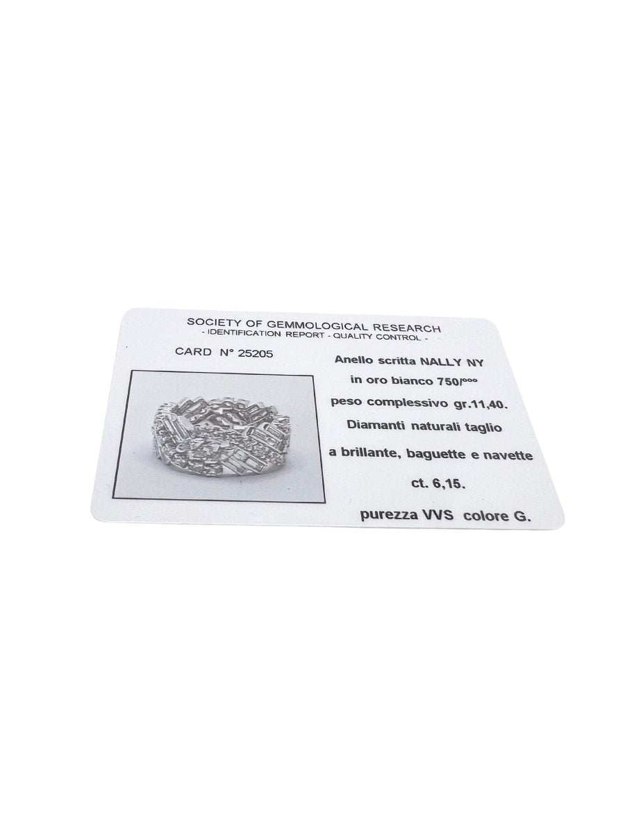 Bague NALLY NY en or blanc et diamant - Castafiore