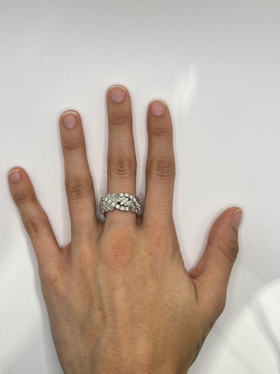 Bague NALLY NY en or blanc et diamant - Castafiore