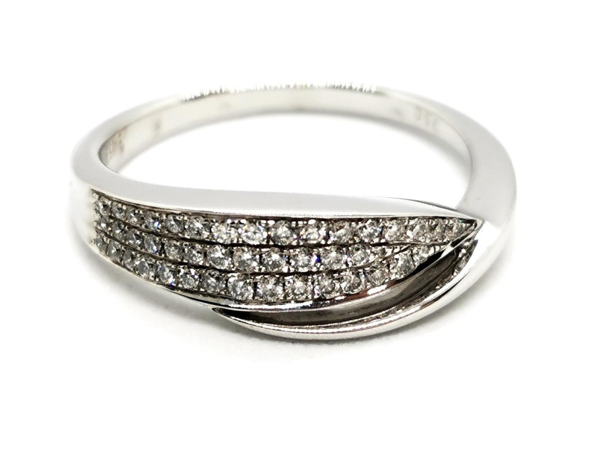 Bague Or blanc Diamant - Castafiore