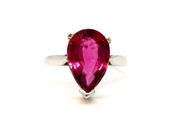 Bague Or blanc Rubélite - Castafiore