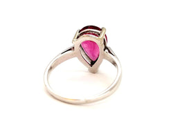 Bague Or blanc Rubélite - Castafiore