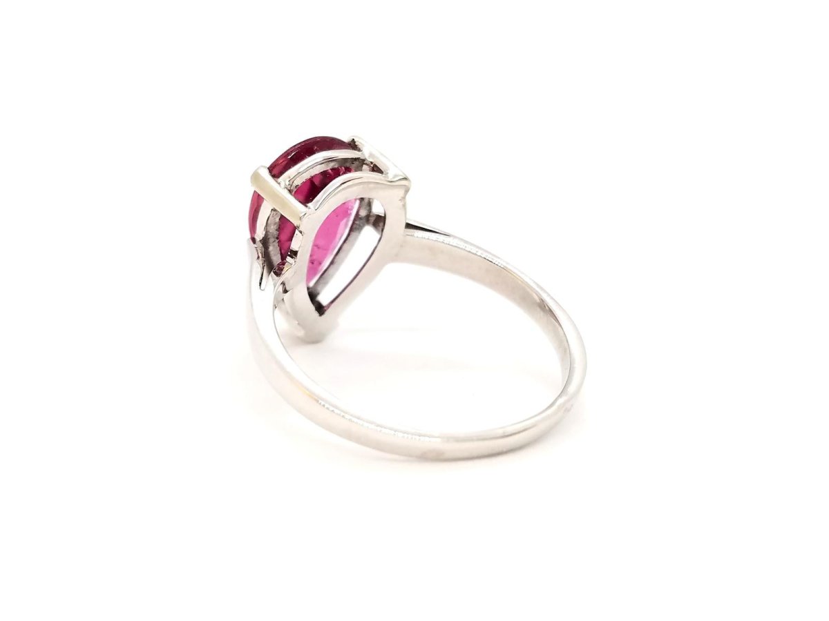 Bague Or blanc Rubélite - Castafiore