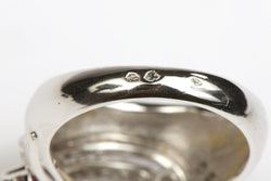 Bague Or blanc Rubis - Castafiore