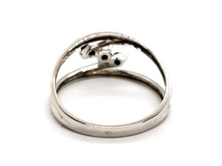 Bague Or blanc Saphir - Castafiore