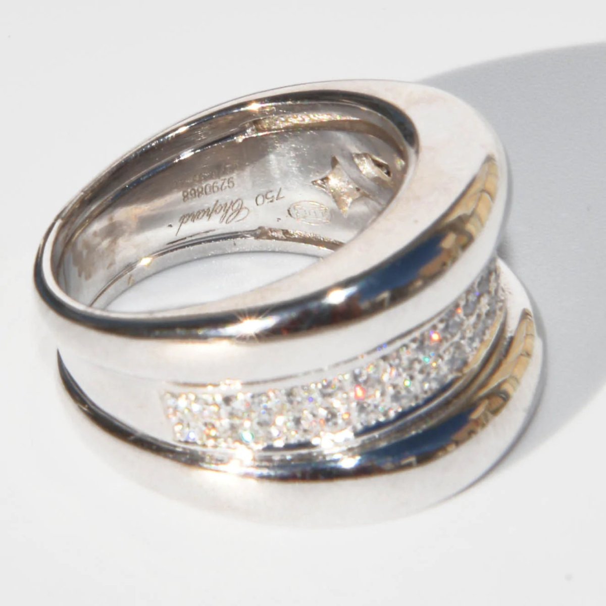 Bague or gris de la maison Chopard modèle Strada - Castafiore