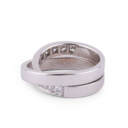Bague or gris et diamant de la maison Cartier modèle Nouvelle Vague - Castafiore