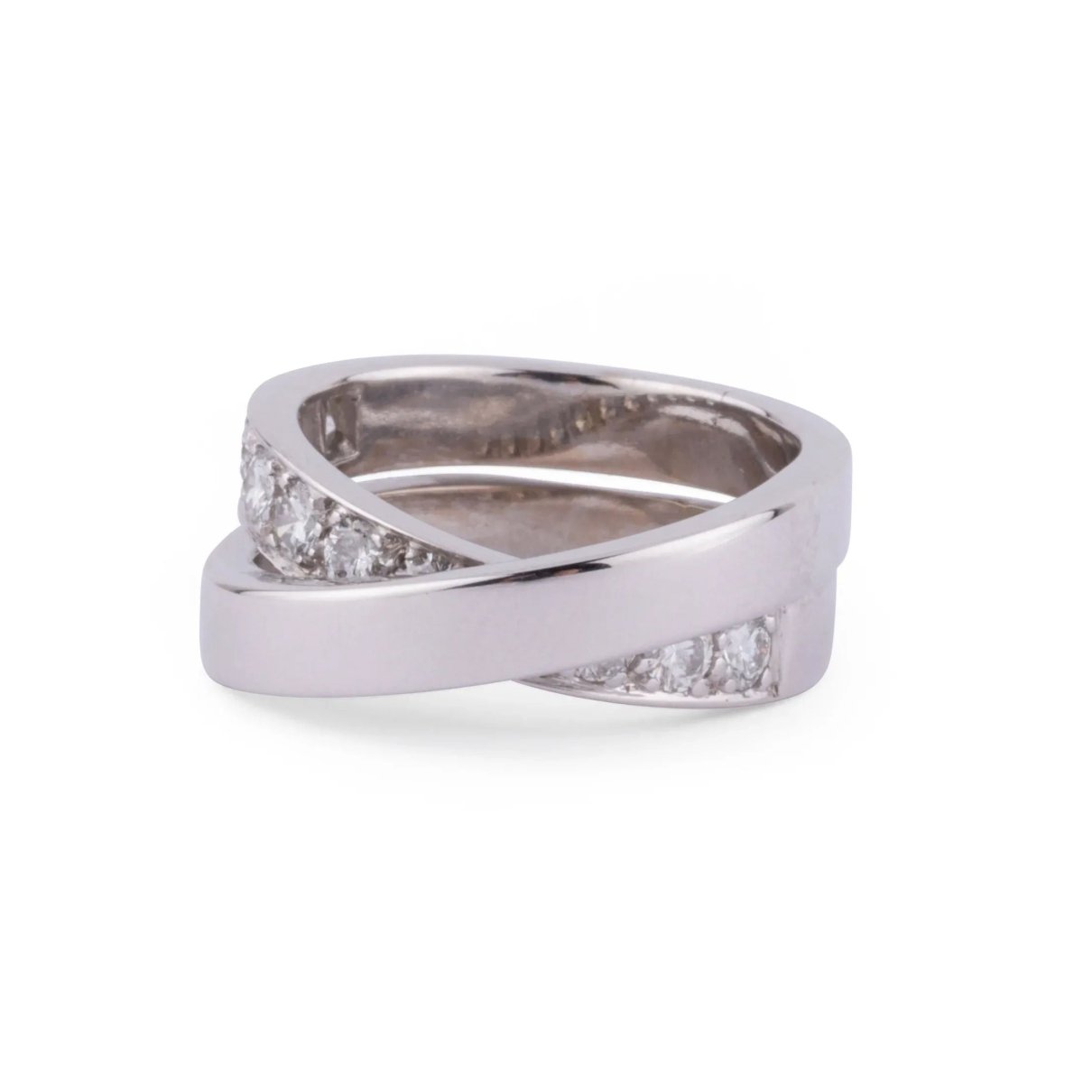 Bague or gris et diamant de la maison Cartier modèle Nouvelle Vague - Castafiore
