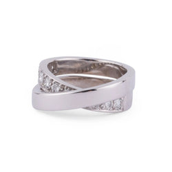 Bague or gris et diamant de la maison Cartier modèle Nouvelle Vague - Castafiore